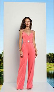 MACACÃO JUMPSUIT DECOTE TRESPASSE