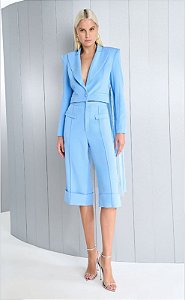 CONJUNTO BLAZER E BERMUDA FRANJA SILK
