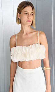 CONJUNTO TOP E SAIA DISCO ORGANZA