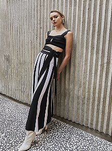 Conjunto Bicolor Tricô
