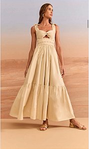 Vestido longo Entremeio