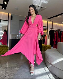 VESTIDO PLISSADO