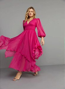 VESTIDO MIDI CAMADAS