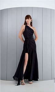 VESTIDO  OMBRO SO SAIA NÓ