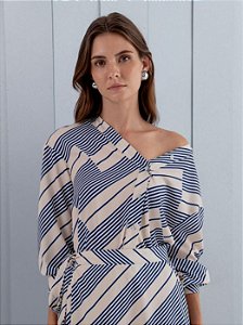 CAMISA DESLOCADA LISTRAS