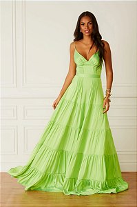Vestido Longo Vitoria Verde