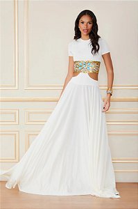 Vestido Longo Lauren Branco