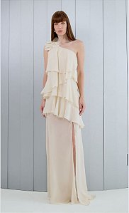 VESTIDO OMBRO SÓ DISCO ORGANZA