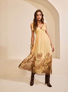 VESTIDO MIDI BARRADO