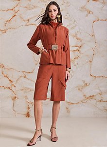 Conjunto Safari Jaqueta E Bermuda