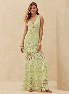 Vestido Longo Babados