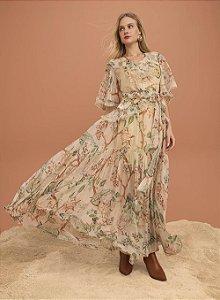VESTIDO LONGO FLORAL