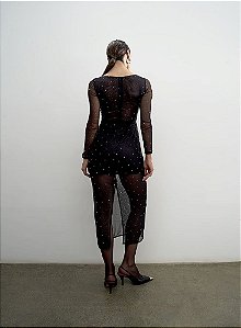 Vestido Tule Cristais