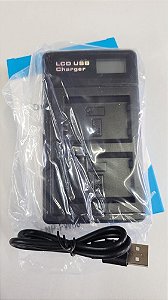Carregador Duplo P/ Bateria Sony Np-fw50 Lcd Display