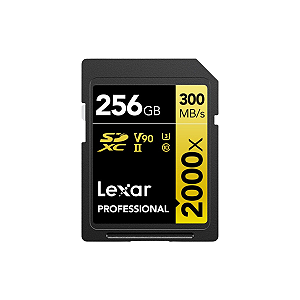 Cartão De Memória 300mb/s Lexar Sd Xc 256gb Uhs-ii 2000x