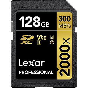 Cartão De Memória Lexar Sd Xc 128gb 2000x Uhs-ii 300mb/s V90