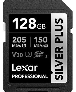 Cartão Lexar Silver Plus Sdxc Uhs-i Card 128gb