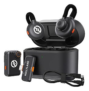 Microfone Hollyland Lark M2s Duo Combo Com Fio