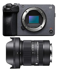 Camera Sony Fx30 Ilme-fx30 Corpo + Sigma 18-50m 2.8 Sony