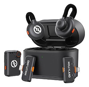 Microfone Sem Fio Hollyland Lark M2s Duo Combo Ultimate