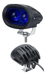 Par De Farol Led Blue Spot Azul