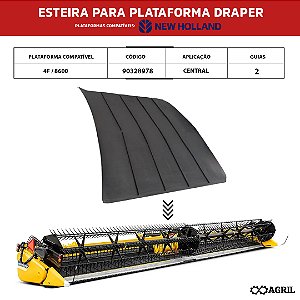 Esteira Draper Central 90328978 Colheitadeira New Holland 8600