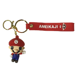 CHAVEIRO 3D - PERSONAGENS - LUIGI CHAPÉU VERMELHO (MÁRIO BROS)