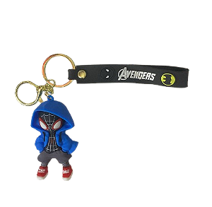 CHAVEIRO 3D - PERSONAGENS - HOMEM ARANHA COM GORRO AZUL