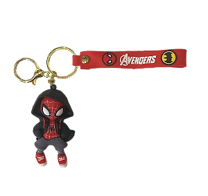 CHAVEIRO 3D - PERSONAGENS - HOMEM ARANHA COM GORRO PRETO