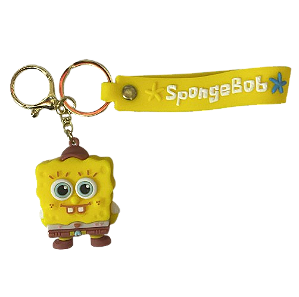 CHAVEIRO 3D - PERSONAGENS - BOB ESPONJA TRADICIONAL SORRINDO