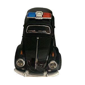CARRINHO DE FERRO PEQUENO - FUSCA PRETO POLÍCIA FEDERAL