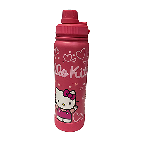 GARRAFA TÉRMICA ROSA HELLO KITTY - MODELO 1
