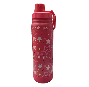 GARRAFA TÉRMICA ROSA BARBIE - MODELO 1 - 800ML