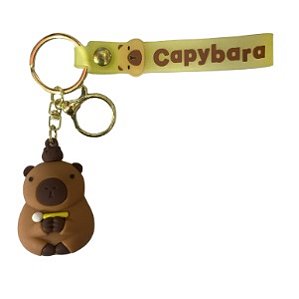 CHAVEIRO 3D - PERSONAGENS - CAPIVARA SEGURANDO COLHER