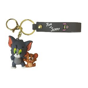 CHAVEIRO 3D - PERSONAGENS - TOM SÉRIO E JERRY SORRINDO