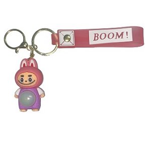 CHAVEIRO 3D - PERSONAGENS - LALUBU PISCANTE - CABEÇA ROSA E CORPO ROXO