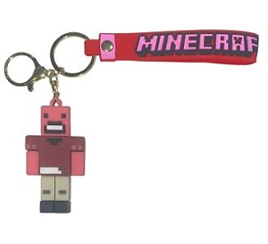 CHAVEIRO 3D - PERSONAGENS - MINICRAFT ROSA