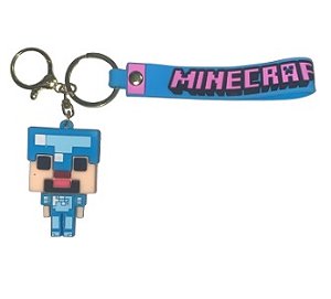 CHAVEIRO 3D - PERSONAGENS - MINICRAFT CABEÇA AZUL