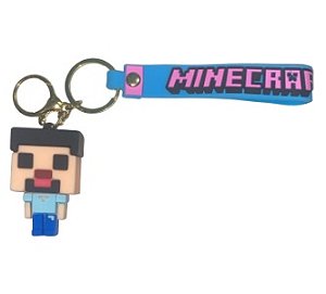 CHAVEIRO 3D - PERSONAGENS - MINICRAFT CABELO CINZA