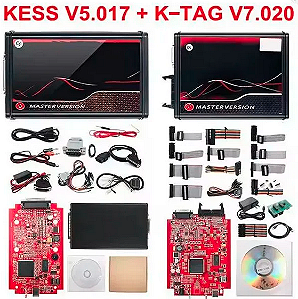 Programador Ktag + Kess Completo com Cabos e Adaptadores