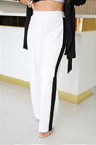 Calça bicolor
