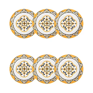 Jogo de 6 Pratos Sobremesa 20 Cm Floreal São Luís