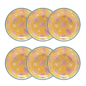 Jogo de 6 Pratos Fundos 21 Cm Coup Colorê