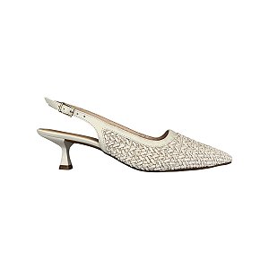 SCARPIN WINKLER SLINGBACK  FEMININA OFF WHITE