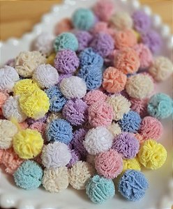 Pompom de malha 1cm (20un)