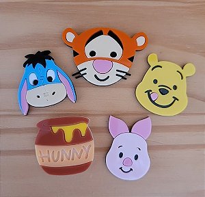 Turma do Ursinho Pooh em Acrílico