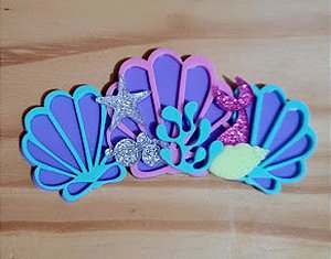 Conchas em Acrílico para Tiara
