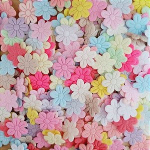 Flores prensadas de tecido (pacote 30 und.)