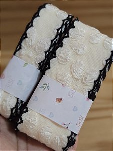 Kit fita flor em relevo