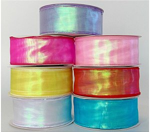 Fita organza holográfica